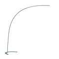 Trio Lighting Eye-catching curved titanium floor lamp LED 18W DIM 3000K - Enhance your space with warm, inviting light