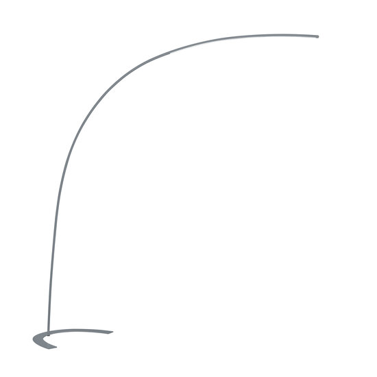 Trio Lighting Eye-catching curved titanium floor lamp LED 18W DIM 3000K - Enhance your space with warm, inviting light