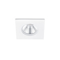 Trio Lighting Foco empotrado cuadrado IP65 económico blanco mate LED 1x5,5W DIM 3000K - Ideal para áreas húmedas