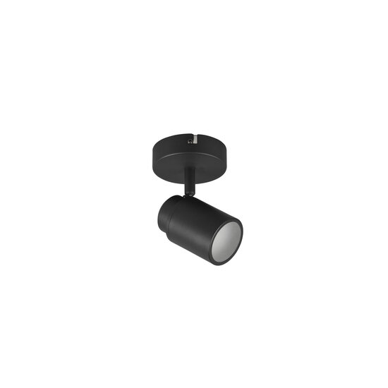 Spot orientable IP44 étanche mur/plafond noir mat 1xGU10 5W