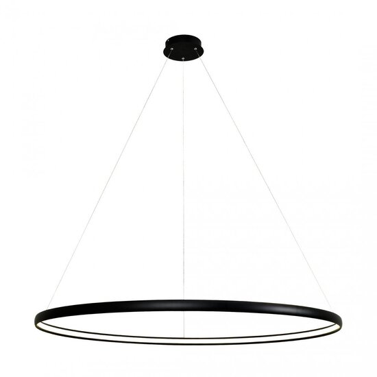 Circle lamp black round 38 W LED 120 cm 4000K