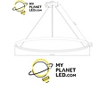 Lámpara circular negra redonda 38 W LED 120 cm 4000K