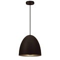 Indigo (Rexel) lámpara colgante cónica E27 280mm alto, negro mate, acero, sin bombilla