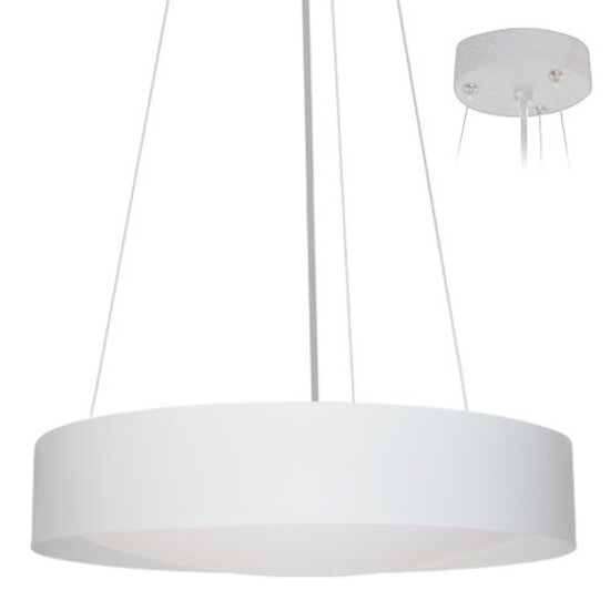 Indigo (Rexel) Pendelleuchte rund LED 366mm, 30W, 4000K normalweiß, Aluminium weiß matt
