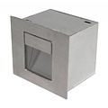 Indigo recessed wall light LED grey rectangular 100mm, 1W, 56 lumen, 3000K warm white