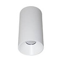 Indigo Mona LED ceiling lamp in white cast aluminum, cylinder shape, 13W, 1045 lumens, 3000K warm white, 95x160mm