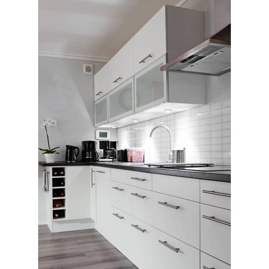 Indigo LED-Deckenleuchte, rund und weiß, 62mm Durchmesser, 31mm Höhe, 5W / 310 Lumen, 3000K warmweiß, treiberlos an 220V