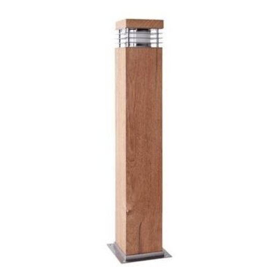 Indigo Windy 3 borne de jardin en teck, 600mm de haut, 100mm de large, IP55, culot E27 (ampoule non incluse)