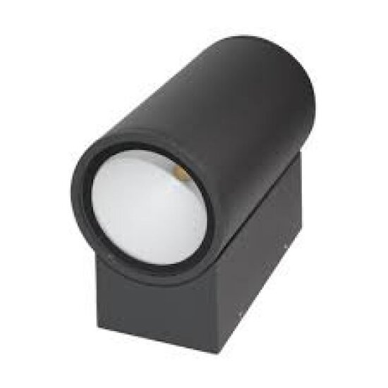 Indigo Außenwandleuchte LED up/down grau/anthrazit, 180mm hoch, 12W, 700 Lumen, 3000K warmweiß, IP54