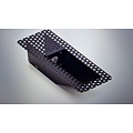 Kinghood (Floyd) Recessed Wall Light Vertical Plasterable Black 3W - Metal Not Dimmable