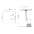 Fantasia Fantasia X-BASE+NUBIS SPOT 1XGU10 5W LED AN.ALU - Energy Efficient LED Spot