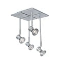 Fantasia X-Base Nubis LED Deckenleuchte mit 4x GU10 5W LED-Spots, Ausführung anthrazit Aluminium
