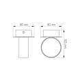 Fantasia Fantasia NIC-NAC LÁMPARA DE PARED 1XG9/2,5W LED AN.ALU - Diseño Elegante de Lámpara de Pared de Aluminio