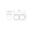 Fantasia Fantasia NIC-NAC LUZ DE PARED 2XG9/2,5W LED AN.ALU - Diseño elegante de lámpara de pared de aluminio