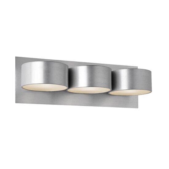 Fantasia Aplique de pared Nic Nac con 3x portalámparas G9, fuente LED de 2,6W incluida, acabado aluminio antracita