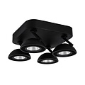 Fantasia Fantasia NOOMI Spot dimmable 4x7W 3000K satin noir - Éclairage Flexible pour Chaque Espace