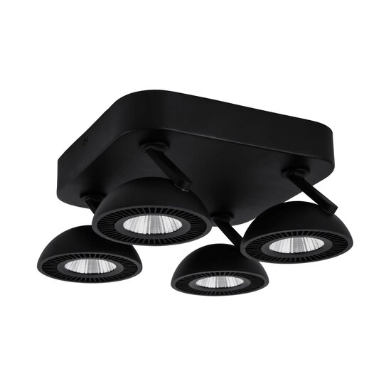 Fantasia Fantasia NOOMI Spot dimmable 4x7W 3000K satin noir - Éclairage Flexible pour Chaque Espace