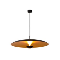 Lucide KENNETH - Hanglamp - Ø 80 cm - LED Dimb. - 1x22W 2700K - Zwart - Premium