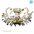 Linea Verdace Michelangelo plafonnier classique crème & argent E14x4
