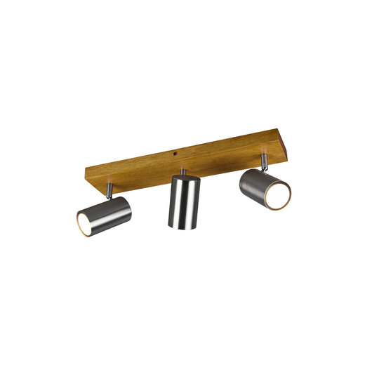 Trio ceiling spot 3xGU10 nickel matt - Ideal lighting for any space