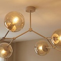 Emibig Emibig SPACE 4 MOKKA AMBER - Moderne plafondlamp voor sfeervolle verlichting