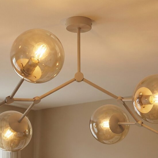 Emibig Emibig SPACE 4 MOKKA AMBER - Moderne Deckenlampe für stilvolle Beleuchtung