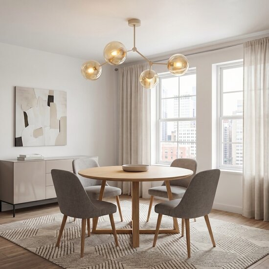 Emibig Emibig SPACE 4 MOKKA AMBER - Moderne Deckenlampe für stilvolle Beleuchtung