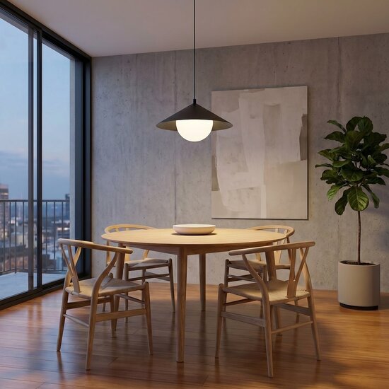 Emibig Emibig MONO 1S BL OPAL - Modern pendant lamp for stylish lighting