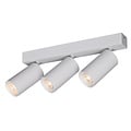 Fantasia Oryx spotbalk met 3 draaibare MR11-spots in wit aluminium, dimbaar, lichtbron niet inbegrepen, Deco collectie