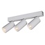 Fantasia Oryx spot bar with 3 adjustable MR11 spots in white aluminium, dimmable, bulb not included