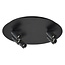 Fantasia Nysal round ceiling spotlight, 5 lights, black aluminium, Ø450 mm, GU10 fitting excl. bulb, dimmable and adjustable