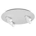 Fantasia Nysal plafondspot 5-lichts wit aluminium, dimbaar en kantelbaar, GU10 fitting (lamp niet inbegrepen), 45 x 45 cm