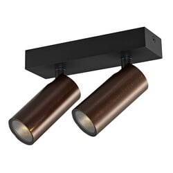 Fantasia Xia spot plafond/mural 2 points lumineux bronze