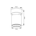 Fantasia Fantasia Oyo round adjustable LED surface-mounted spot in black, 7.5W, 620 lumens, energy class G
