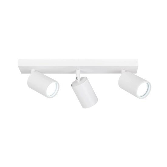 Fantasia Fantasia Inaki spot orientable en saillie à 3 points lumineux, finition blanche, IP44 pour salle de bain