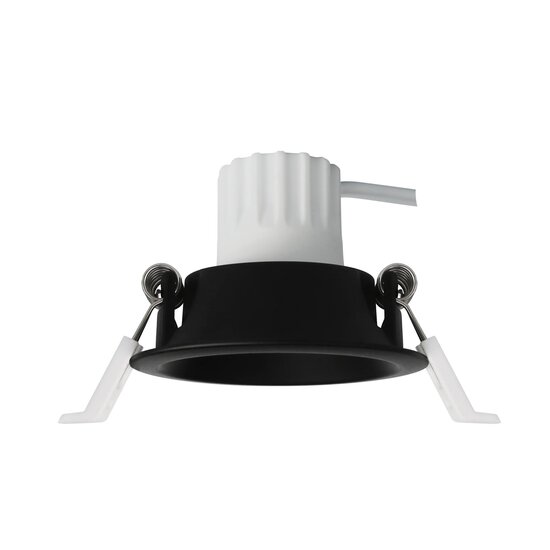 Fantasia Deep Deco Mini LED Einbaustrahler schwarz, 4,9W integrierte LED 2700K, dimmbar und schwenkbar, CRI >80, 220-240V