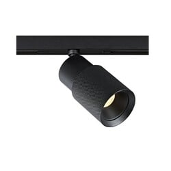 Nysal Schienenspot Micro Line, schwarz Aluminium, dimmbar, GU10