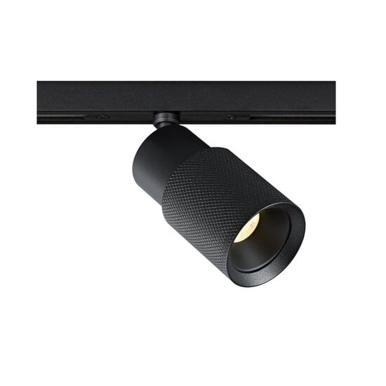 Fantasia Nysal track spot for Micro Line rail system, black aluminium, dimmable, GU10 MR11 fitting, IP20