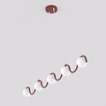 Emibig Emibig SINUS 5 BURGUNDY - Moderne hanglamp voor sfeervolle verlichting