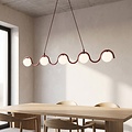 Emibig Emibig SINUS 5 BURGUNDY - Moderne hanglamp voor sfeervolle verlichting