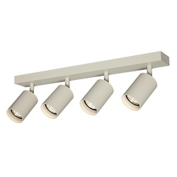 TABOO surface-mounted spotlight, 4 lights, beige finish