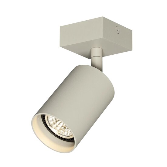 Fantasia TABOO surface-mounted ceiling spotlight with 1 light point in a beige finish, for indoor lighting