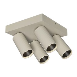 Oryx foco de techo de 4 luces en beige