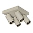 Fantasia Oryx ceiling spotlight with 4 lights in beige, from the Deco collection. Light source not included.