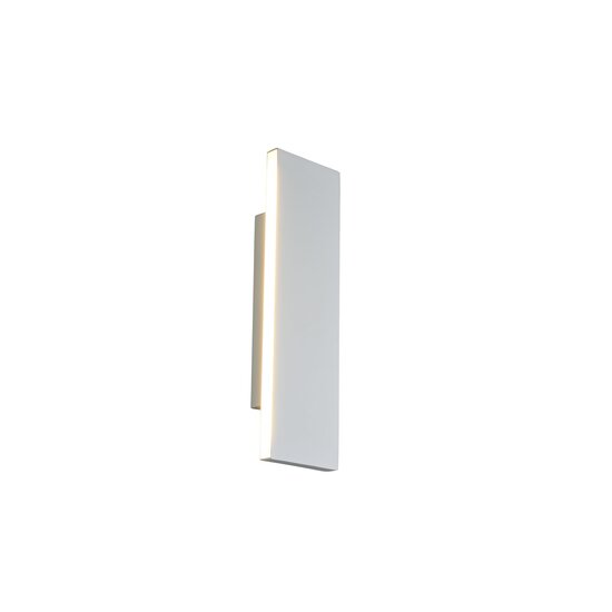 Trio Lighting Lámpara de pared LED blanca mate pequeña plana arriba/abajo 6W 3000K - Ideal para crear un ambiente acogedor en cualquier habitación