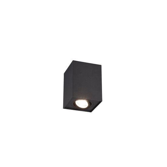 Trio Lighting Spot de techo único rotativo negro mate 1xGU10 - Ideal para interiores modernos