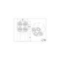 Trio Lighting Foco de techo cuadrante redondo ajustable 4xGU10 blanco mate - Iluminación perfecta para cualquier espacio