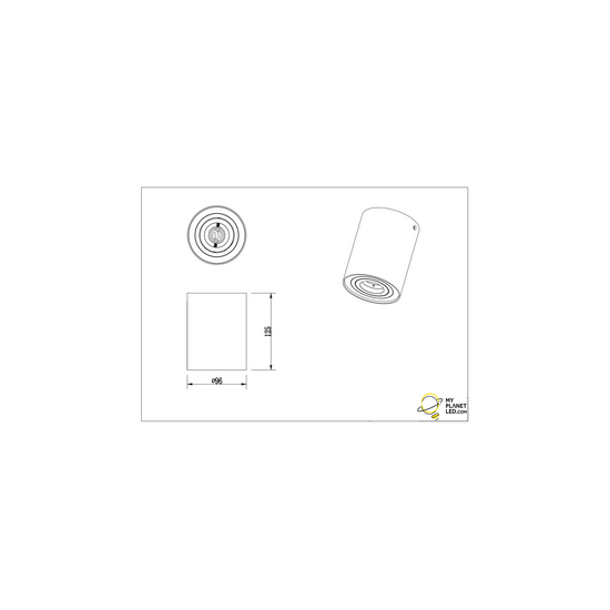 Trio Lighting Foco de techo único orientable redondo negro mate 1xGU10 - Iluminación perfecta para cualquier espacio