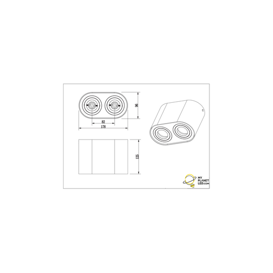 Trio Lighting Ronde mat zwart richtbare duo plafondspot 2xGU10 - Perfecte verlichting voor elke ruimte
