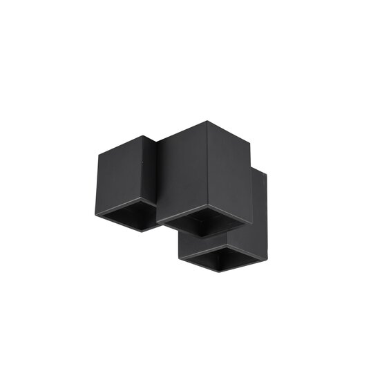 Trio Lighting Ongelijke 3-blokken plafondlamp 3xGU10 mat zwart - Perfect voor moderne interieurs